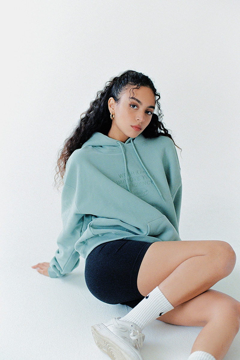 FADE HOODIE WASHED MINT